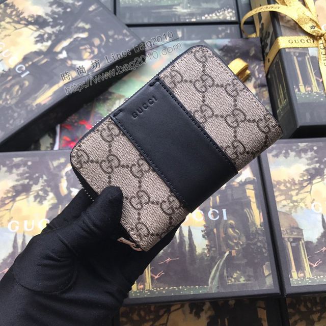 Gucci包 古馳卡包 451242pvc黑 高端品質小拉鏈包卡包系列 Gucci新款卡包  gudj1304